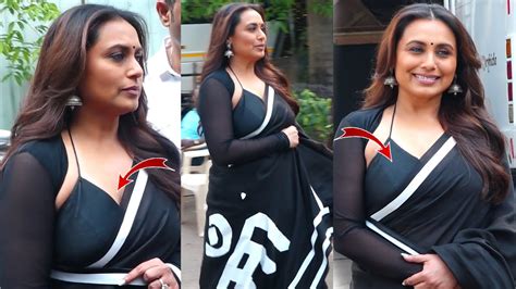 Rani Mukerji Looks Gorgeous In Black Saree | Bollywood Celebs | Actress ...