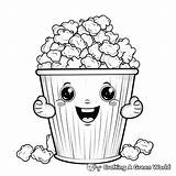 Popcorn Coloring Pages  Free & Printable sketch template