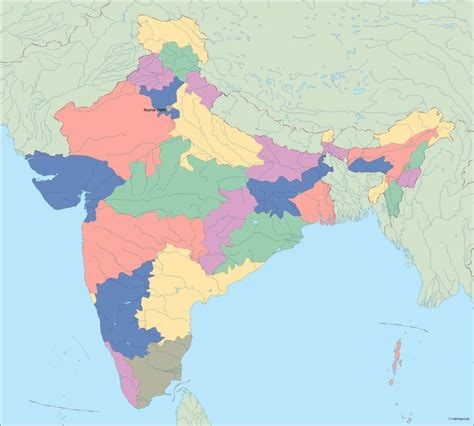 india vector map digital | Digital Maps. Netmaps UK Vector Eps & Wall Maps