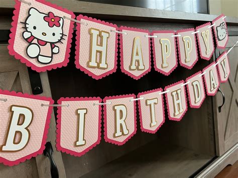 Hello Kitty Birthday Banner/hello Kitty Birthday/hello Kitty Party ...