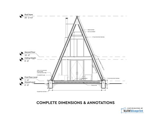 20' X 28' Modern A-frame Cabin Architectural Plans - Etsy