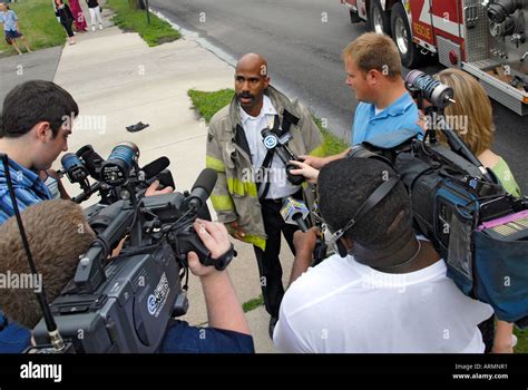 Job interview with fire department hi-res stock photography and images ...