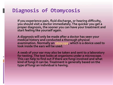 PPT - Otomycosis: Causes, Symptoms, Daignosis, Prevention and Treatment ...