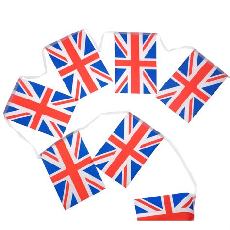 Union Jack Bunting (12 Flags/5m Length) – Williamsons Factory Shop