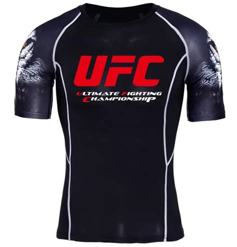 MMA mannen T shirts Ultimate Fighting Championship Ufc Men Compressione Shirt Casuals t Shirt ...