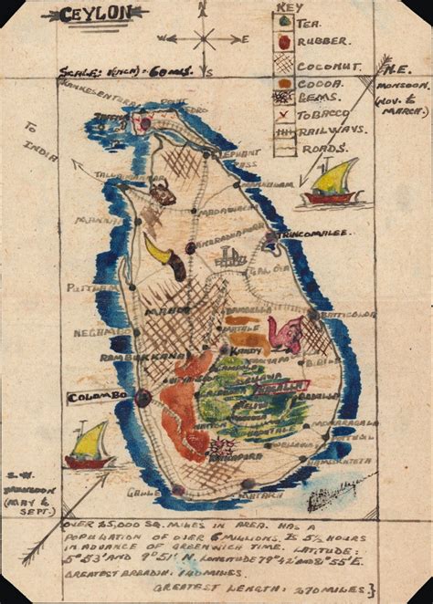 Ceylon.: Geographicus Rare Antique Maps