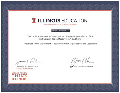 College of Education Graduate Certificate • University of Illinois ...