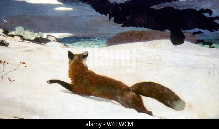 Fox Hunt 1893 Winslow Homer Stock Photo - Alamy