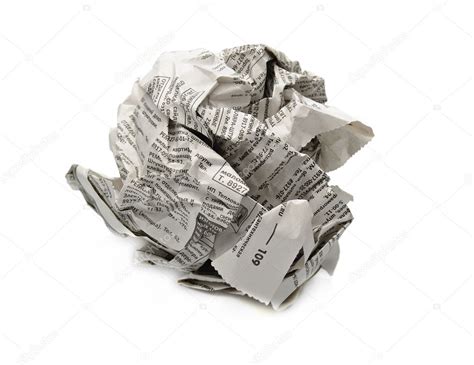 Crumpled newspaper — Stock Photo #6186182