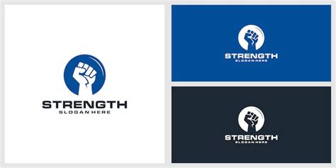 Premium Vector | Strength logo design template