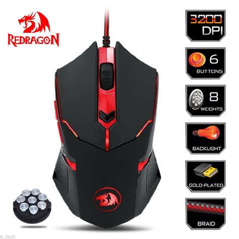 Mouse RED DRAGON CENTROPHORUS - Bios Computer