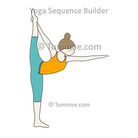 Standing Bow Pose (Dandayamana Dhanurasana) Variations - 24 variations ...