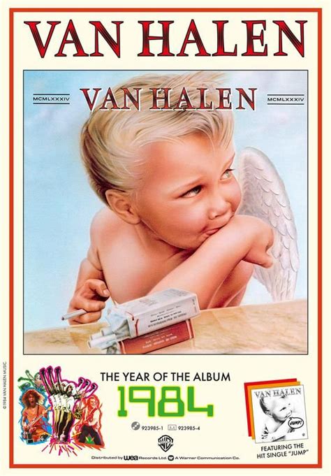 Van Halen Band 1984 Album Poster | Van halen album covers, Van halen, Halen