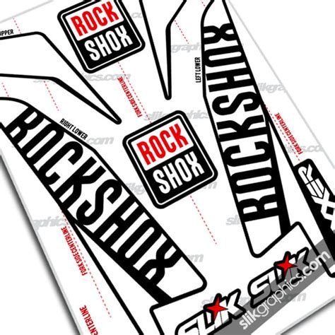 Fork Decals - Rockshox Collection - Slik Graphics