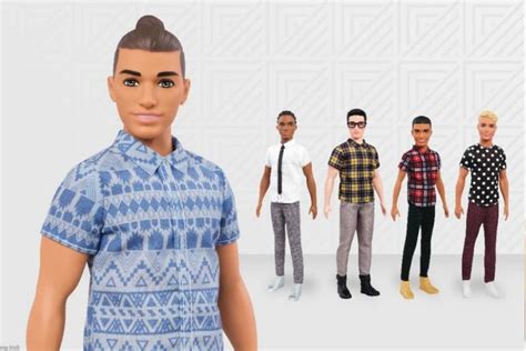 The new Ken dolls are here. And yes, that's a man bun.