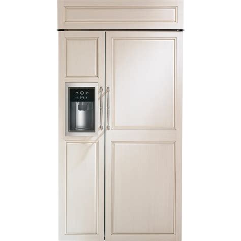 Monogram 42" Built In Side By Side Custom Panel Dispenser Refrigerator - ZISB420DNII | Monogram