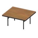 Cool dining table - Black - Brown | Animal Crossing (ACNH) | Nookea