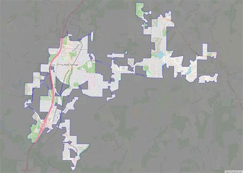 Map of Holly Springs city, Georgia