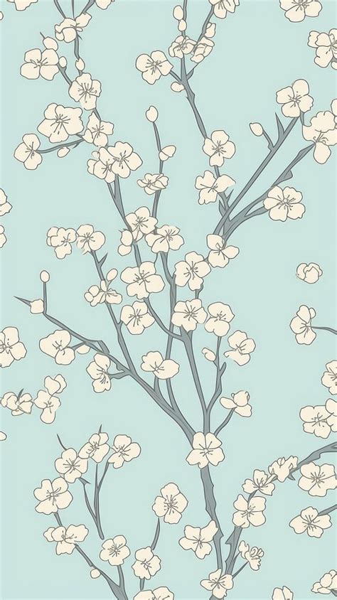 Sakura pattern wallpaper flower. AI | Free Photo Illustration - rawpixel