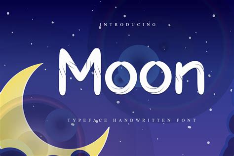 Moon Font by BabyArt · Creative Fabrica