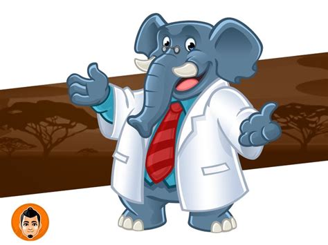 Elephant Doctor | Mascot design, Mascot, House cartoon