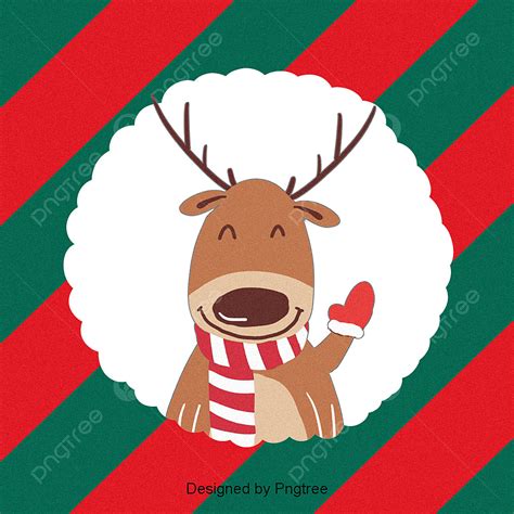 Cartoon Christmas Moose Materials And Display Card, Sns Background, Lovely, Lovely Background ...