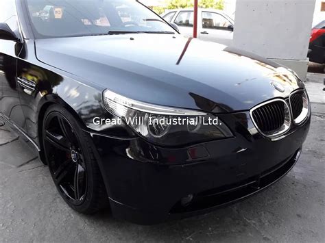 High Gloss Black Vinyl Wrap Film With Air Bubble Free Shiny Black Glossy Vinyl Car Wrap Piano ...