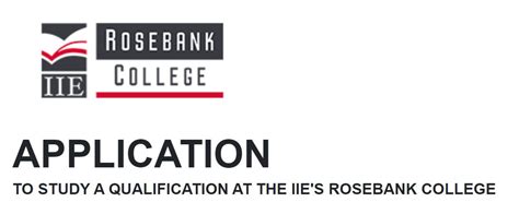 IIE Rosebank College Online Application Form | How to Apply