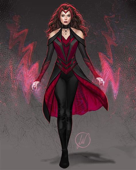 Elizabeth Olsen Scarlet Witch Concept Art