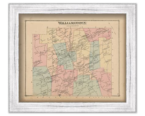 WILLIAMSTOWN, Vermont 1877 Map - Replica or Genuine ORIGINAL