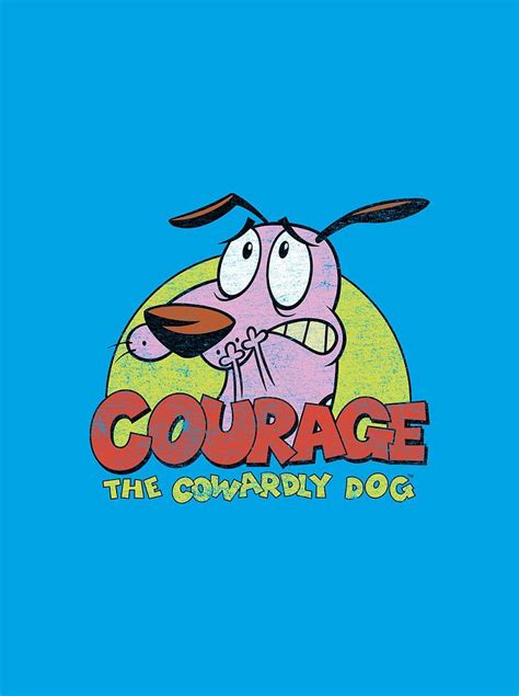 Courage The Cowardly Dog - Colorful Courage Digital Art by Brand A ...