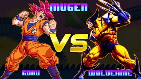 [KOF MUGEN] GOKU VS WOLVERINE - YouTube