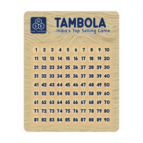 Entry #30 by nafizfouad86 for Tambola Game board improvised design and Tambola logo needed ...