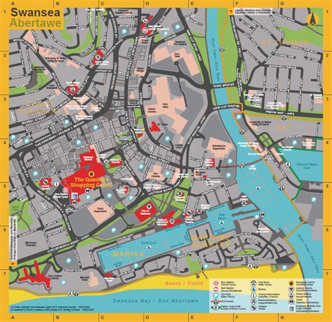 City centre map — Swansea City Centre