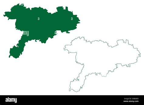 Chittoor district (Andhra Pradesh State, Republic of India) map vector illustration, scribble ...