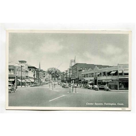 Center Square Torrington Connecticut postcard