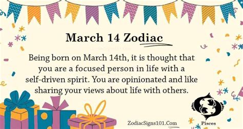 March 14 Zodiac Is Pisces, Birthdays And Horoscope - ZodiacSigns101