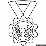 Olympic Medals Coloring Page Sports Award Thropy Outline Icon Graphic sketch template