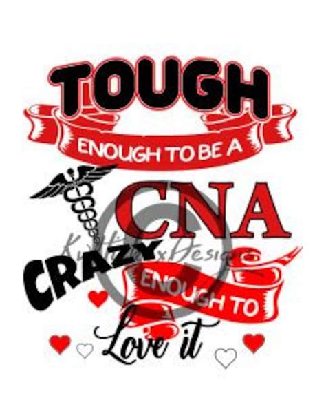 CNA Svg File Tough CNA Svg Nurse Svg Medical Svg Dxf | Etsy