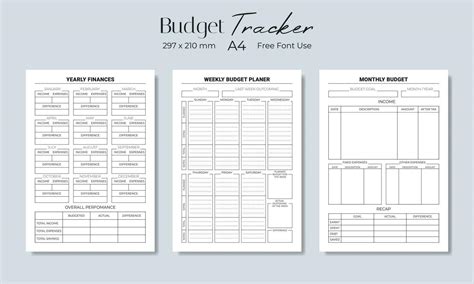 Budget tracker, budget planner. Vector illustration 24350069 Vector Art ...