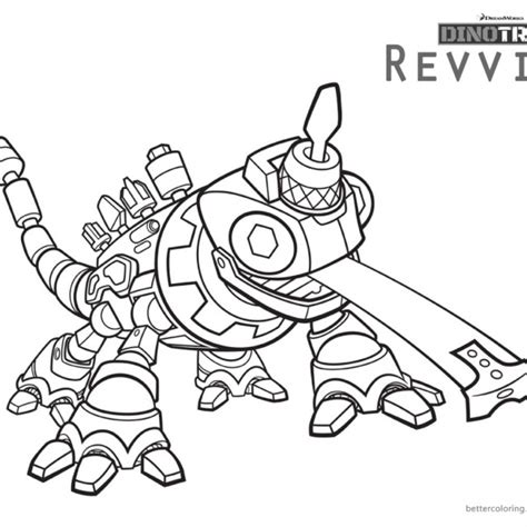 Dinotrux coloring pages D-Structs and Skrap-it - Free Printable ...