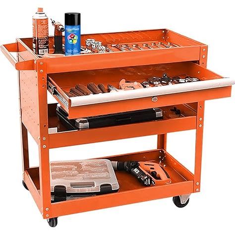 Folding Side Tray For Drawer Tool Cart, Orange