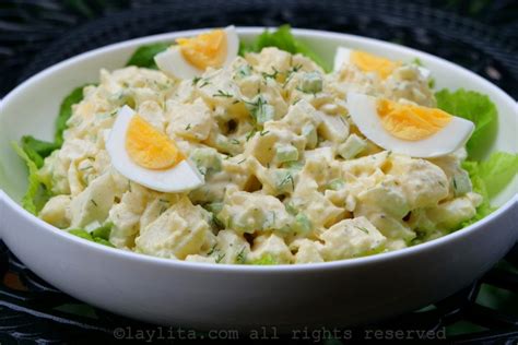 Ensalada de papas con huevo | Laylita.com – Recetas de Cocina