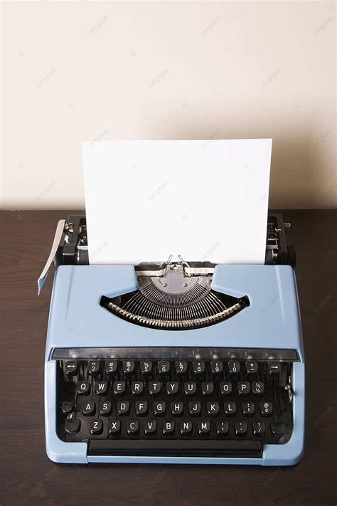 Old Fashioned Typewriter Writing Obsolete Vertical Photo Background And ...