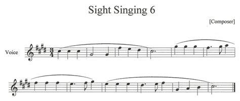 Sight Singing Examples - lambottesmusic