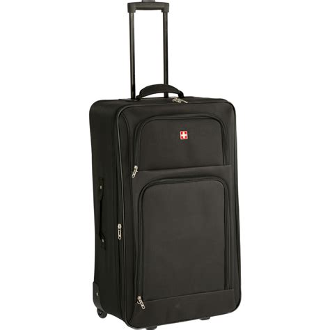 Swiss Soft Luggage 78cm - Black | BIG W