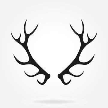 Elk Antlers Silhouette