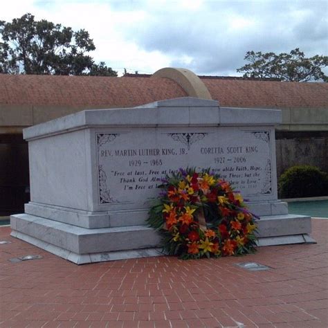 Martin Luther King Jr and Coretta Scott King's grave site at the Matin Luther King Museum, Atl ...