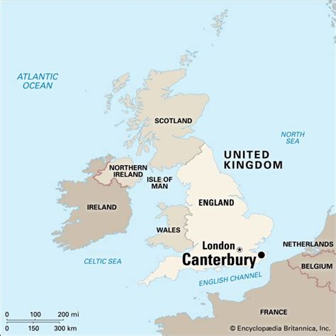 Canterbury: location - Students | Britannica Kids | Homework Help