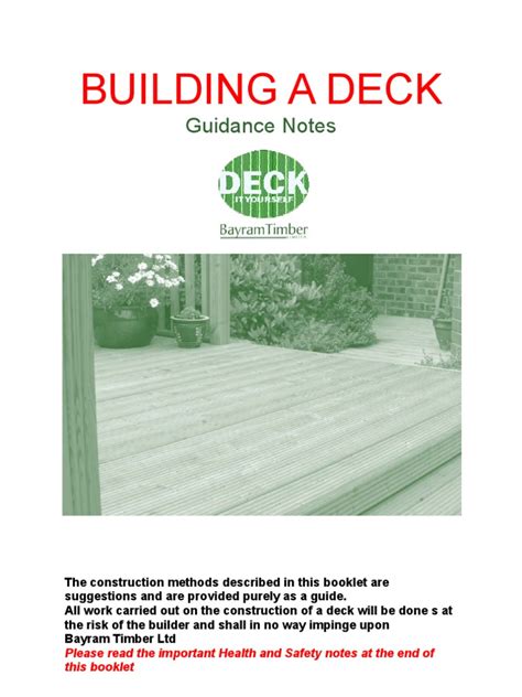 How To Build A Deck | PDF | Lumber | Screw